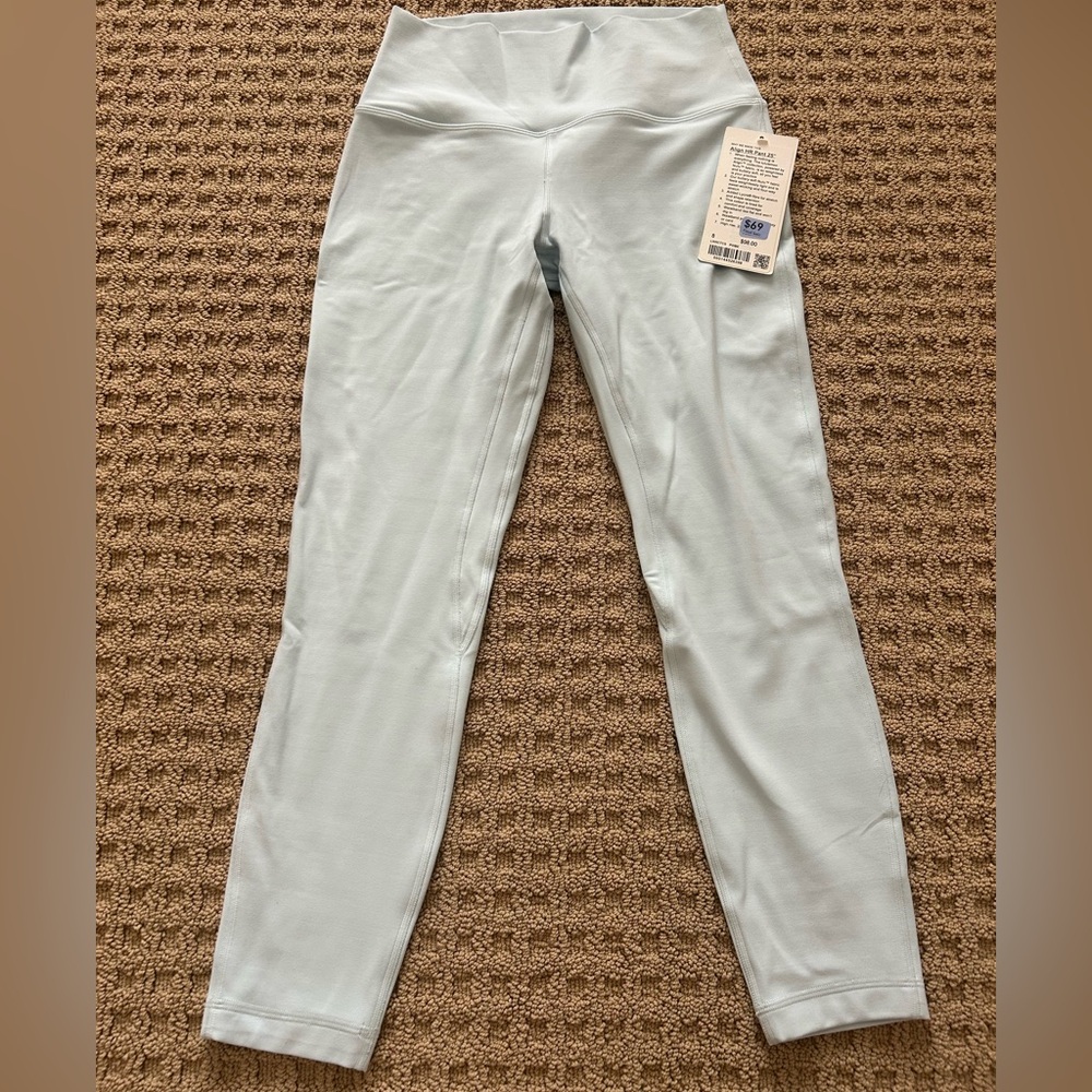 Lululemon Align high-rise pants 25” - light blue, size 8